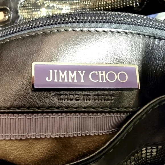 RARE JIMMY CHOO Liquid Silver Mesh Tam Tote - Picture 10 of 16